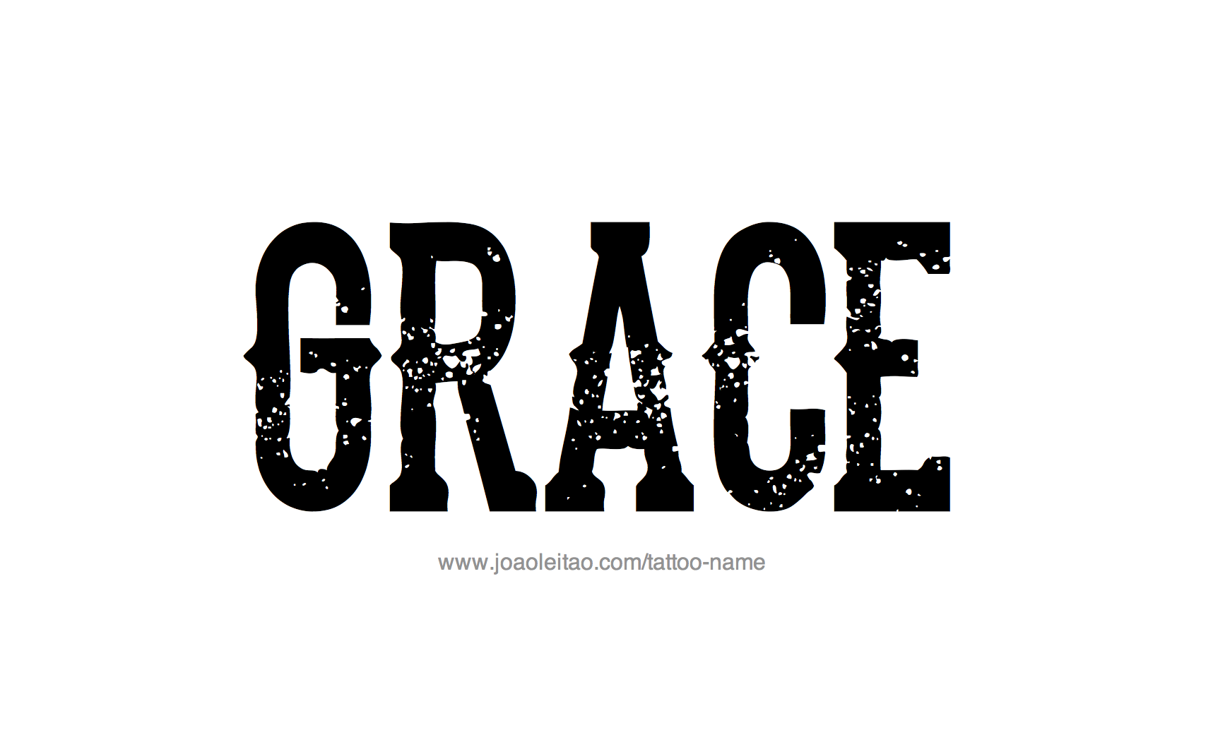 Grace Name Tattoo Designs